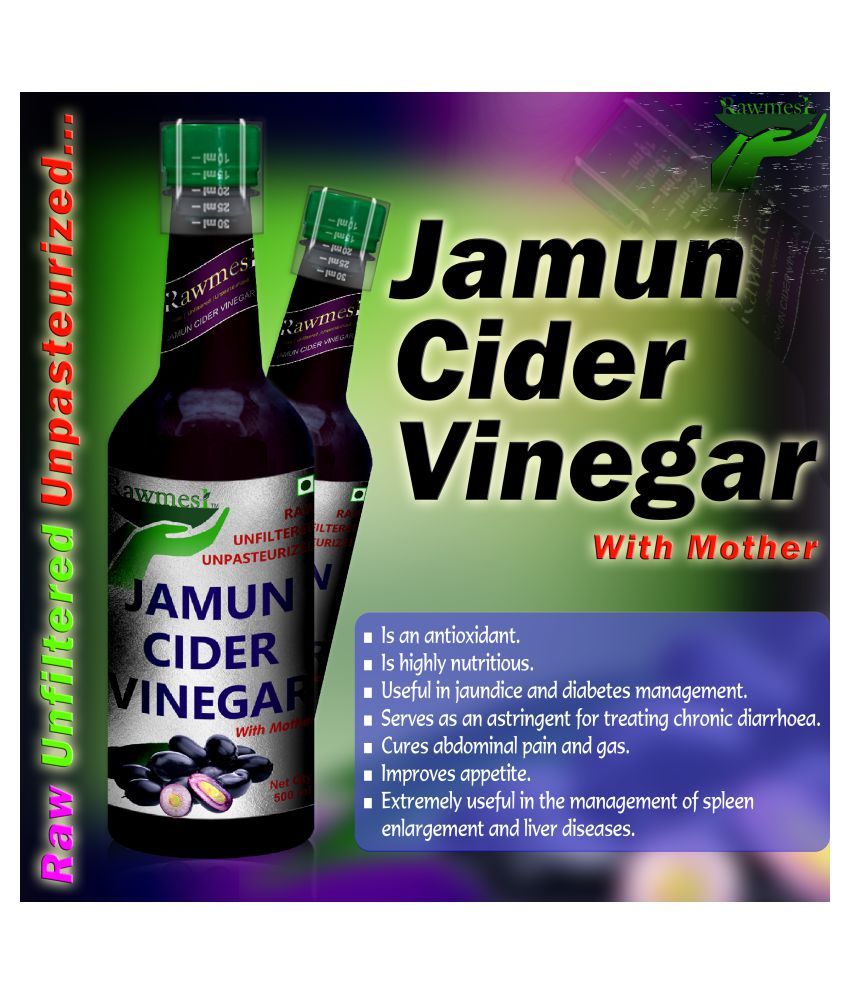 rawmest Natural Jamun Cider Vinegar with Mother 500 g Pack of 4 Buy