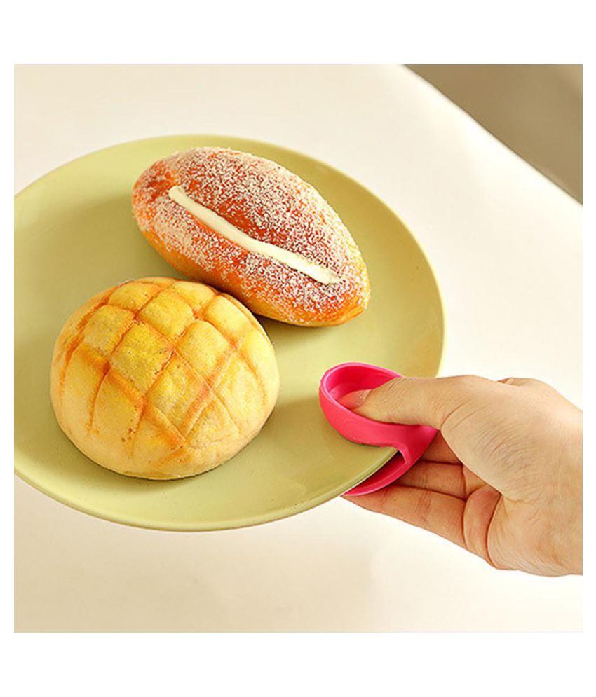 Microwave Oven 2 Fingers Hot Bowl Holder Dish Clamp Pot Pan Gripper