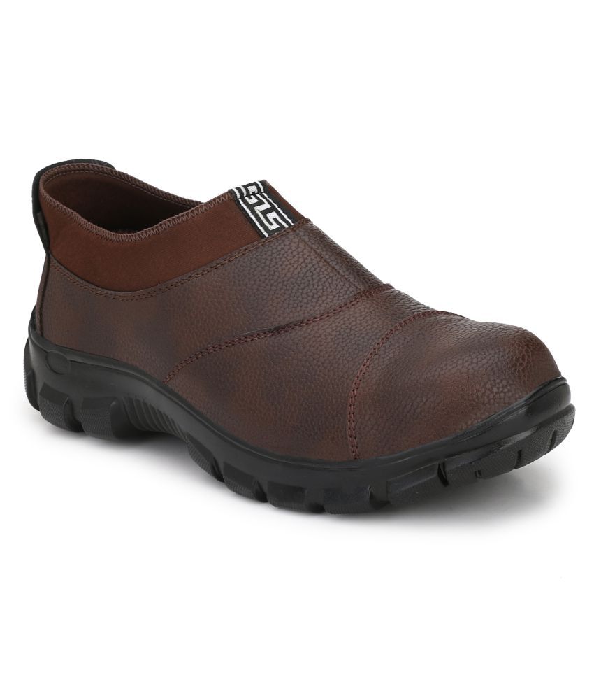 Buy Udenchi Low Ankle Brown Safety Shoes Online at Low Price in India ...