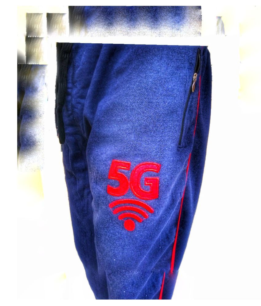 shivneri Blue Cotton Joggers - Buy 