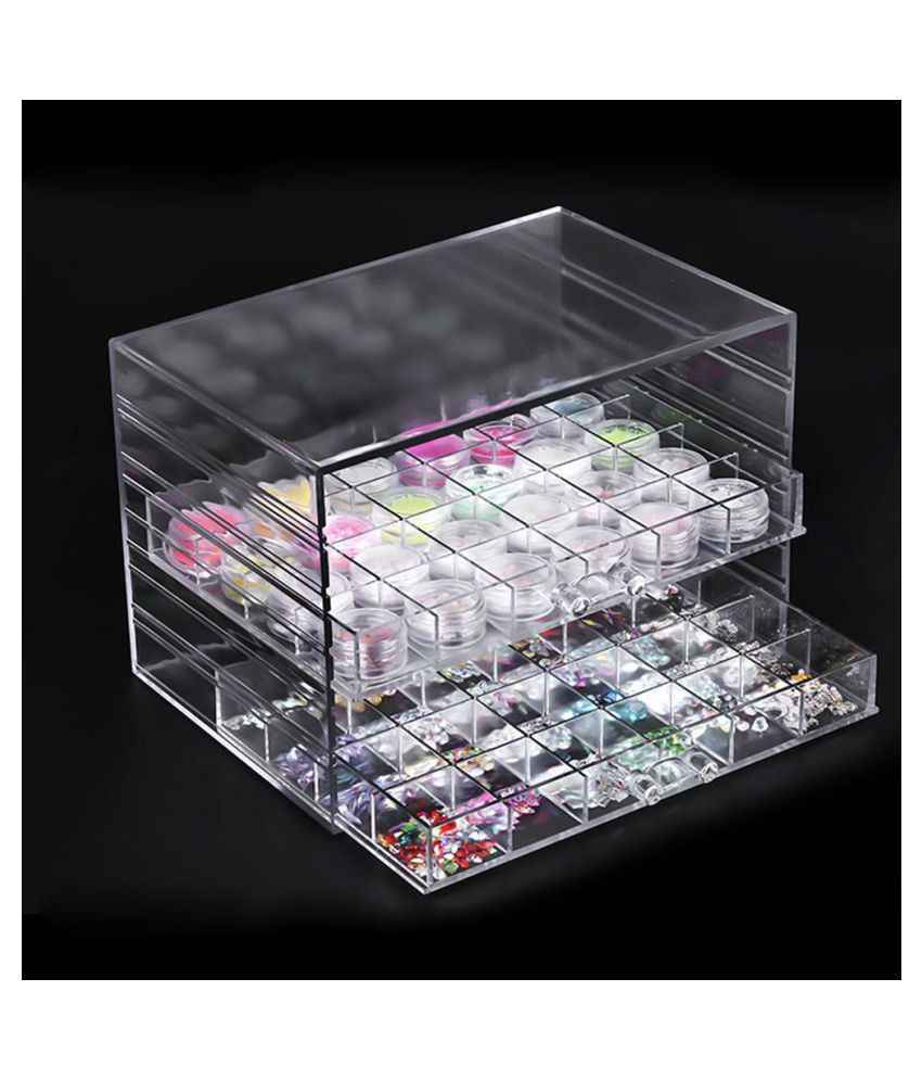 5 Layers Drawer Clear Acrylic Storage Box Nail Polish Rack Makeup Organizer:  Buy 5 Layers Drawer Clear Acrylic Storage Box Nail Polish Rack Makeup  Organizer at Best Prices in India - Snapdeal