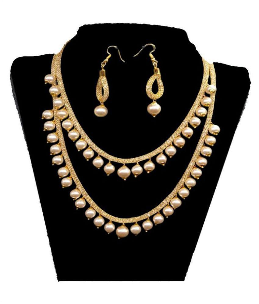 darshini designs alloy golden collar