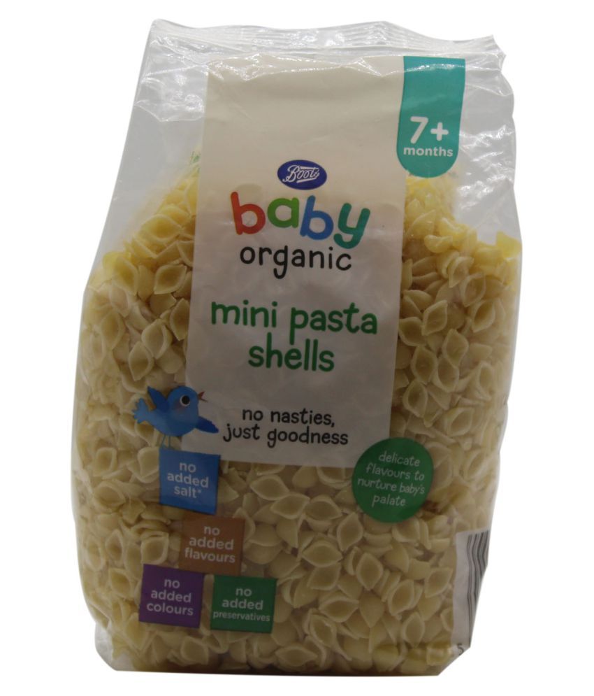 Boots Imported Baby Organic Mini Pasta Shells Snack Foods for 6 Months