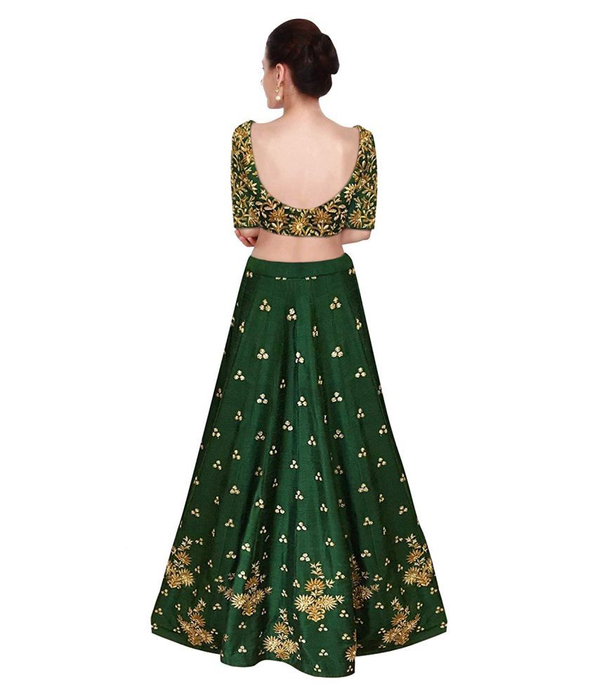 green colour chaniya choli