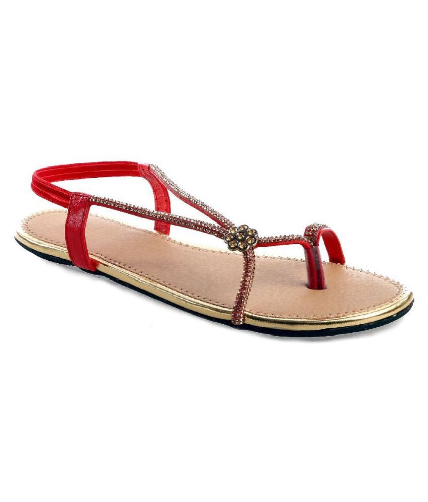 Catbird Red Sandal Price In India Buy Catbird Red Sandal Online At Snapdeal