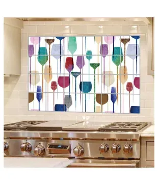 Kitchen Bathroom Self Adhesive Wall Paper Waterproof Foil Stickers