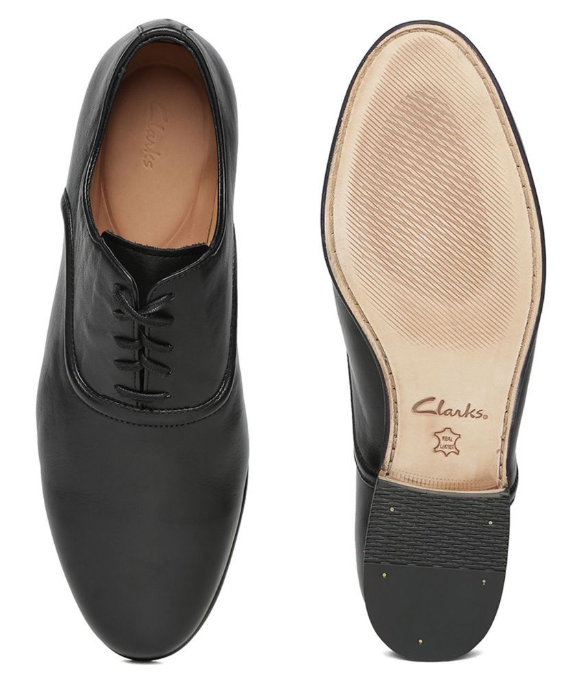 Clarks Office Genuine Leather Black Formal Shoes Price in Clarks Office Genuine Leather Black Formal Shoes Price in