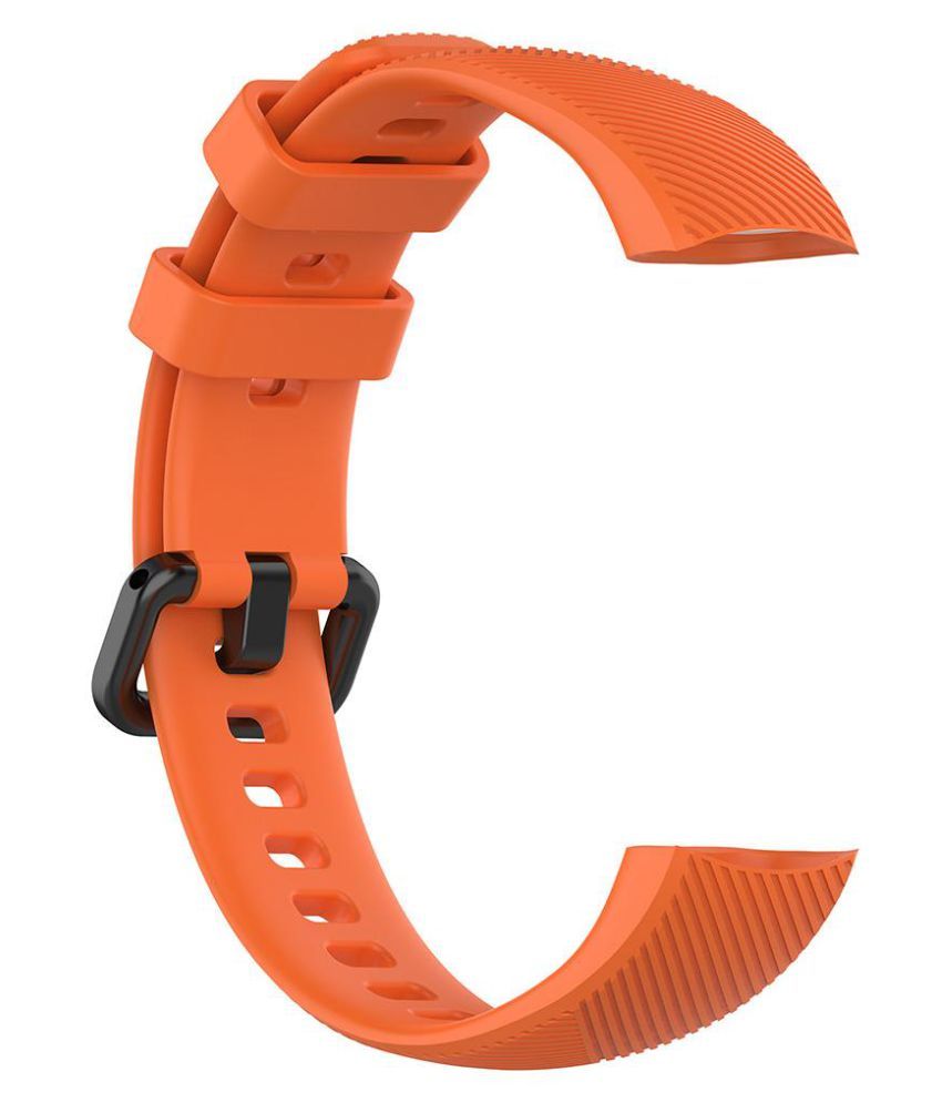 Silicone Watchband Smart Bracelet Strap for Huawei Honor Band 4 (Orange ...