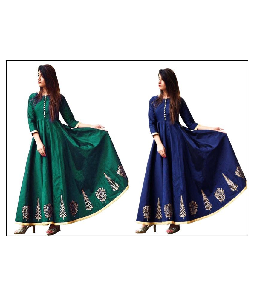 multi color gown