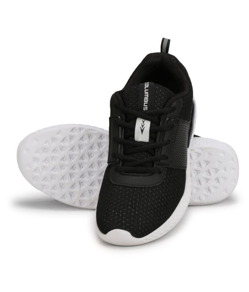 columbus black running shoes