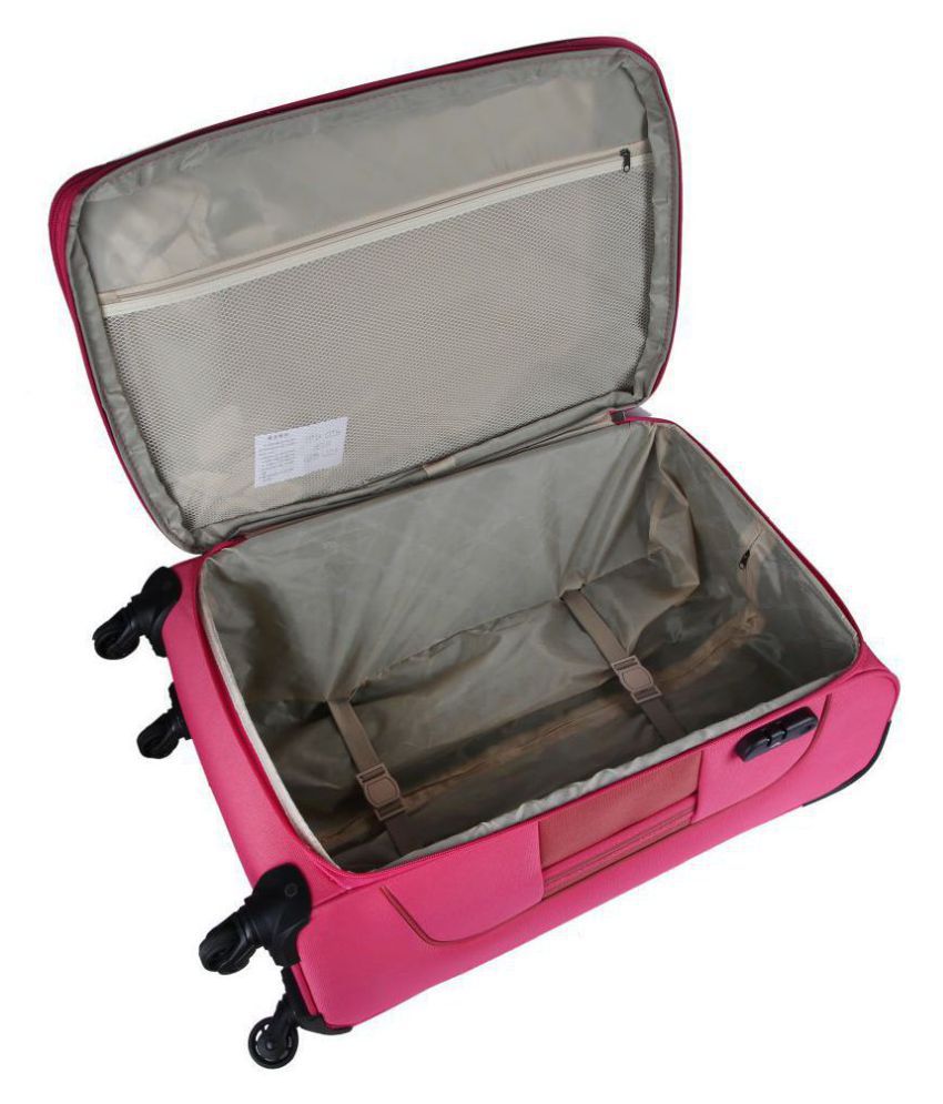 Fly Pink S (Below 60cm) Check-in Soft RHOMBUS PINK Luggage - Buy Fly ...