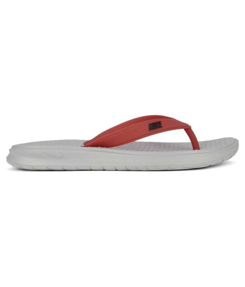 nike red thong flip flop