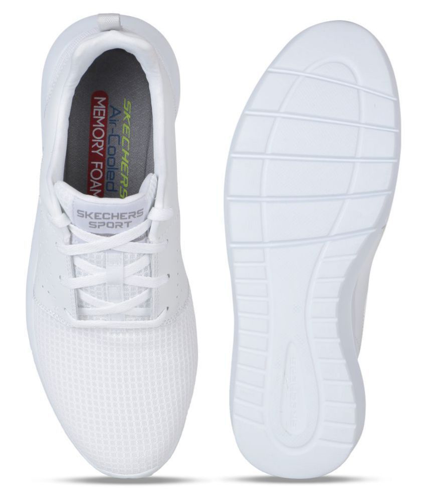 Skechers 52390-WHT White Running Shoes - Buy Skechers 52390-WHT White