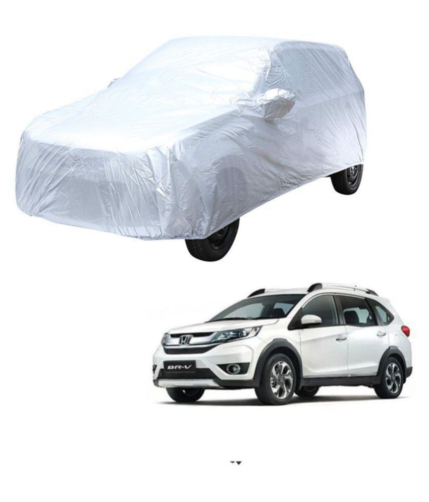     			Autoretail Silver Color Dust Proof Car Body Polyster Cover With Mirror Pocket Polyster For Honda Brv
