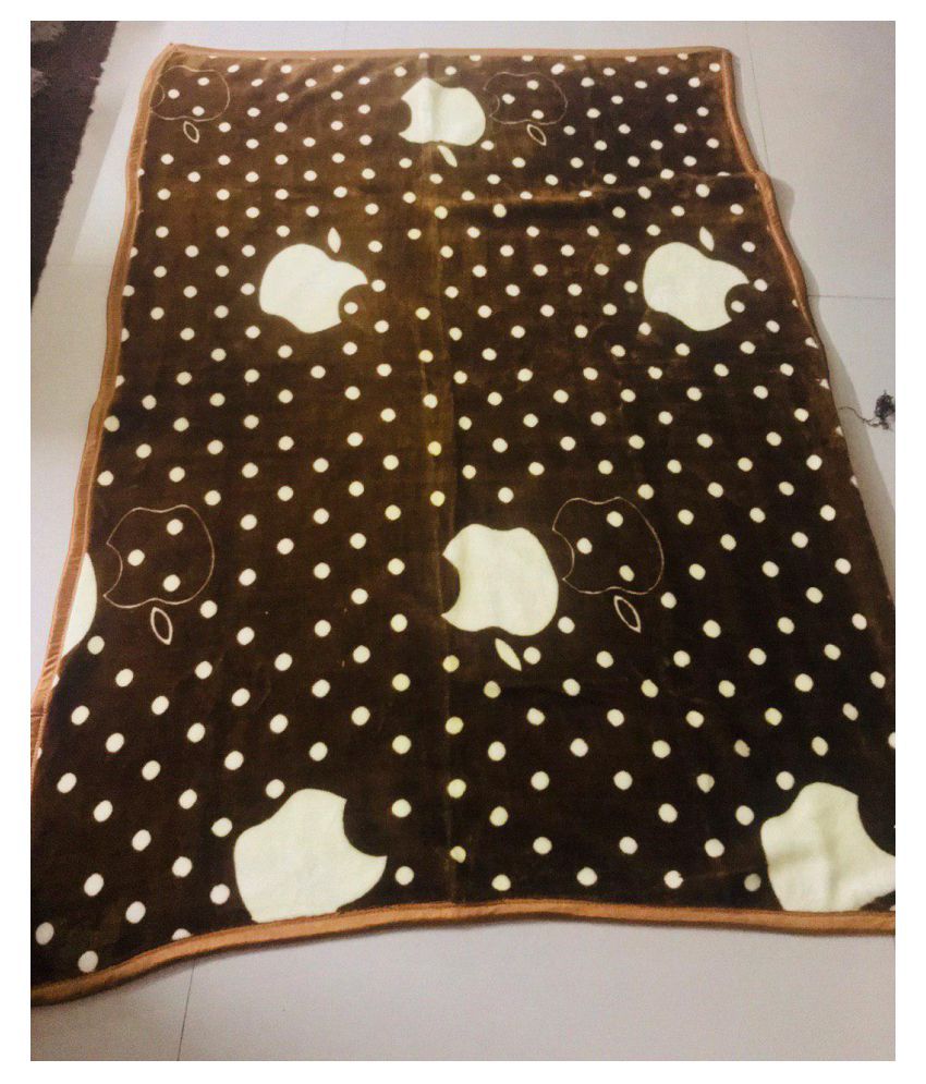 Sparsh Elite Luxury S B Blankets Single Poly Mink Polka Blanket Sparsh Elite Luxury S B Blankets Single Poly Mink Polka Blanket
