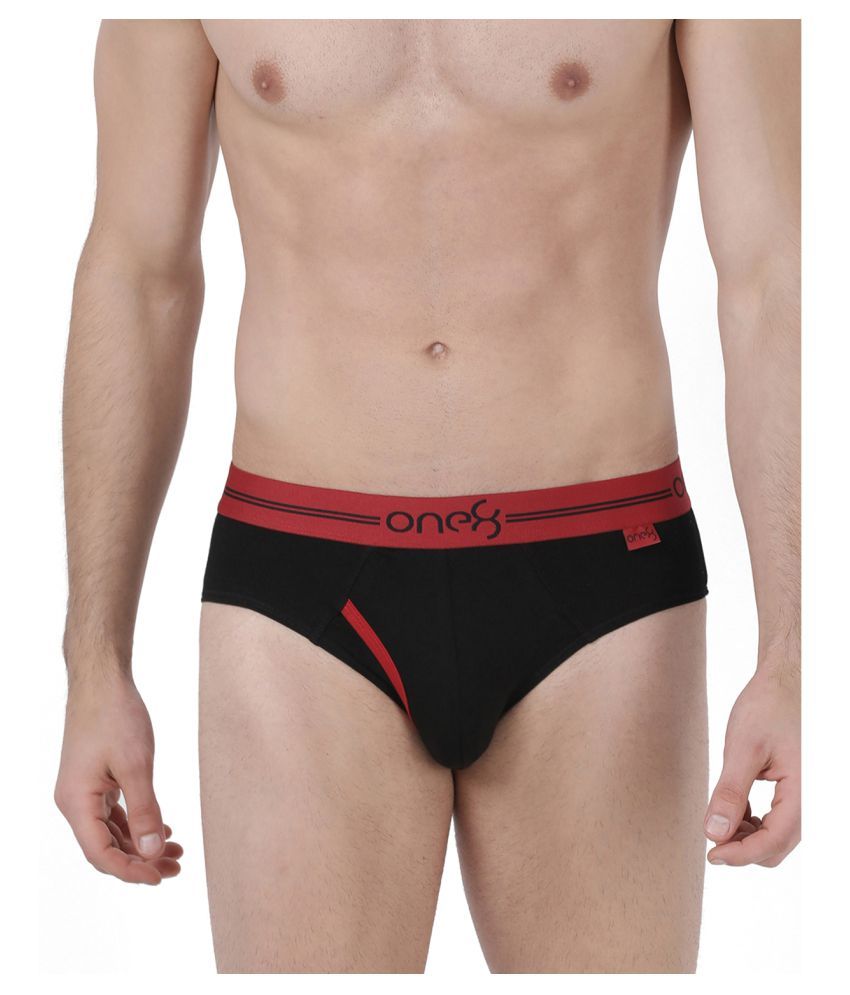     			One8 by Virat Kohli - Black Cotton Men's Briefs ( Pack of 1 )