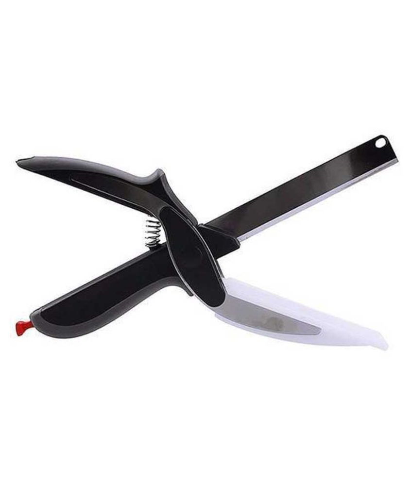 Stainless Steel Vegetables Smart Scissor Cutter Knife for Kitchen, Medium