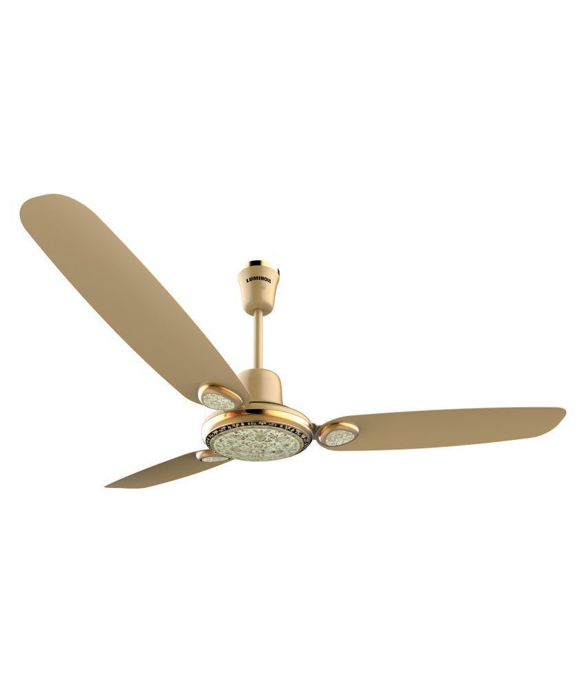 Luminous 1200 Jaipur Sanganeri Ceiling Fan Golden