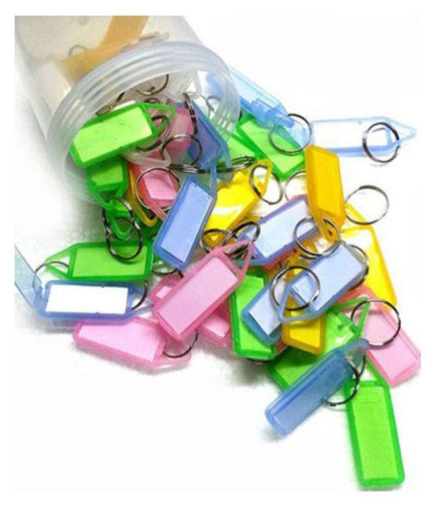     			GRD Enterprises Assorted Key Tag Keychain Pack Of 50 Key Chains