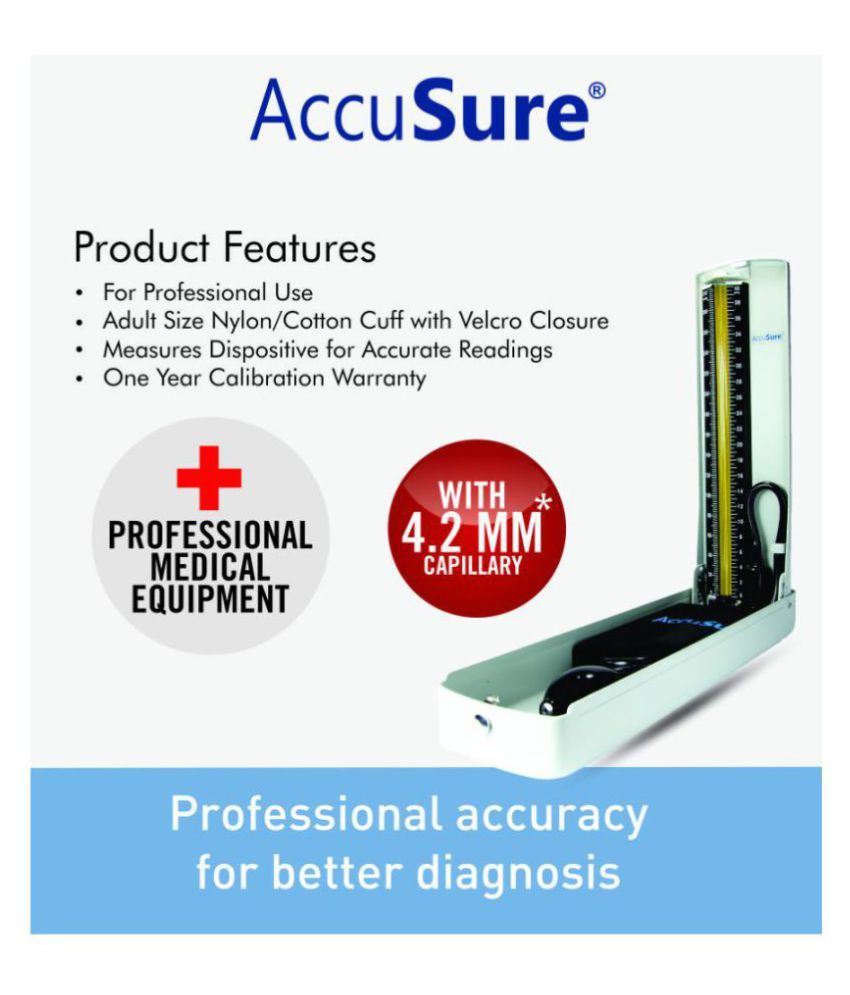 Accusure Mercury Sphygmomanometer Professional BP Aparatus Buy