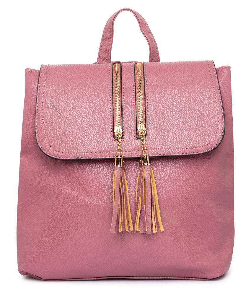 Satchel Bags & Accessories Pink P.U. College Bag - Buy Satchel Bags ...