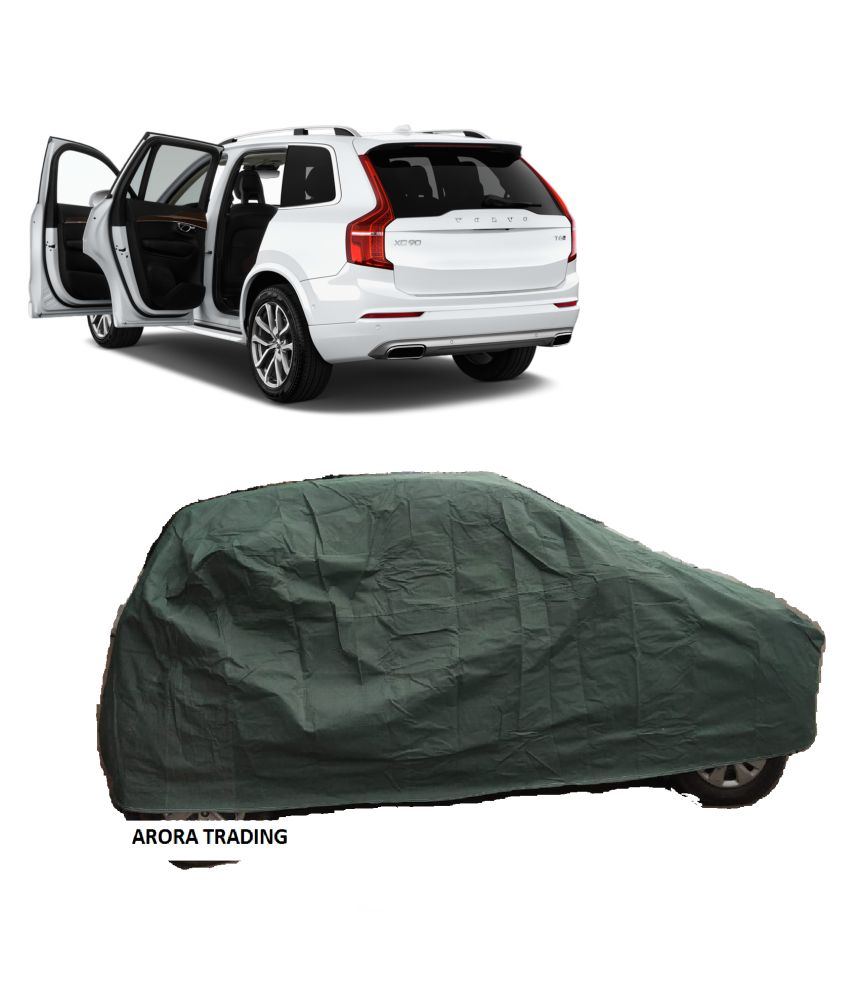 VOLVO XC90 GREEN CANVAS CAR BODY COVER WITH MIRROR POCKET Buy VOLVO