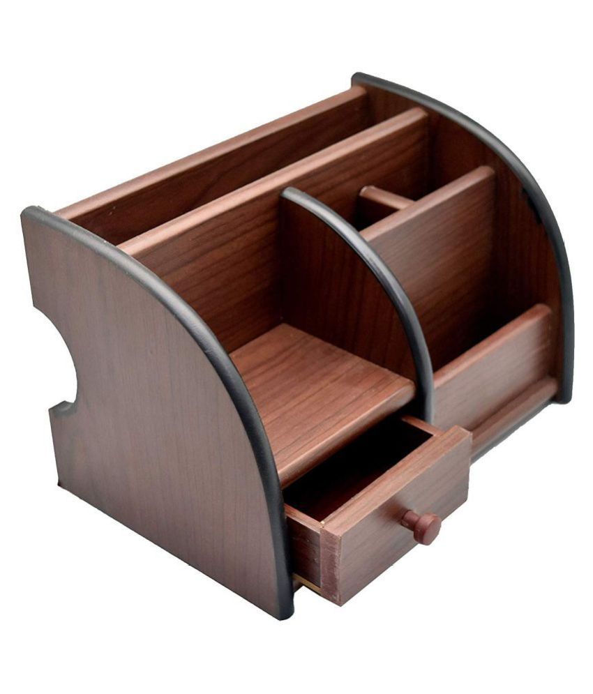 MultiFunctional Wooden Desk Organiser, Pen Stand / Pencil Stand