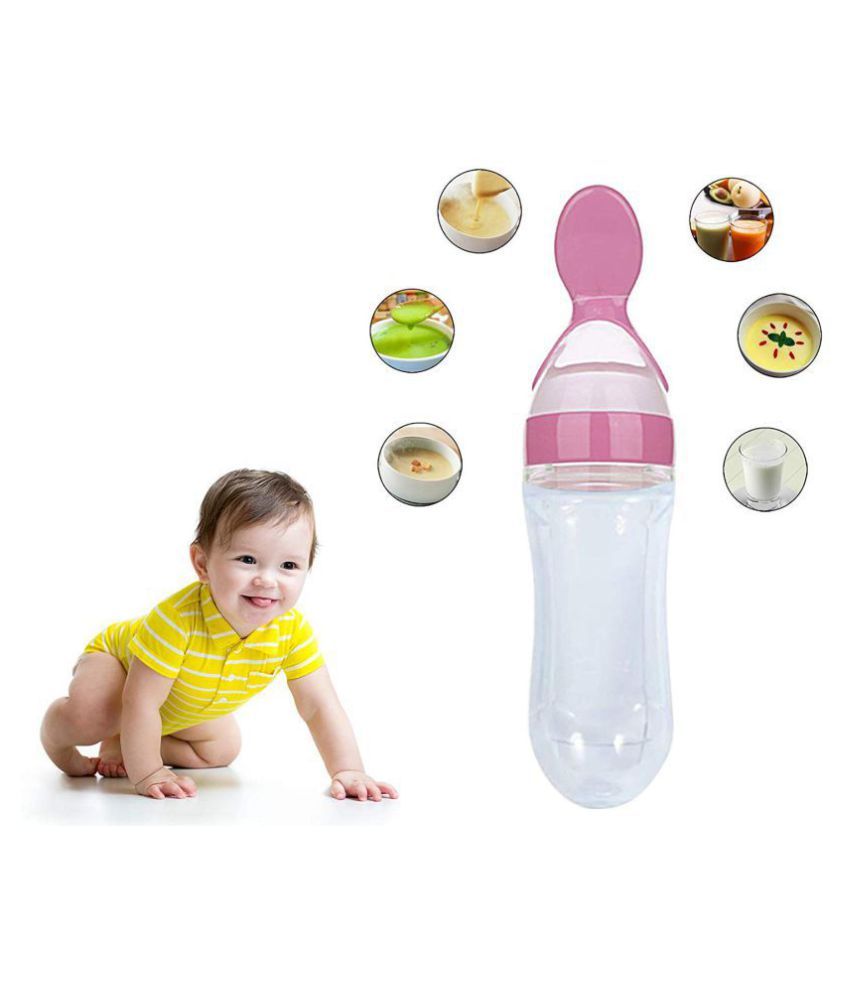 Safe O Kid 1 Easy Squeezy Silicone Food Feeder Spoon Soft Tip