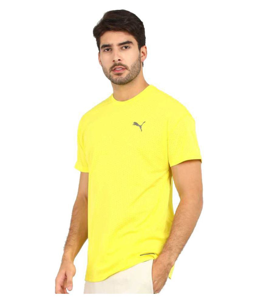 womens yellow puma shirt
