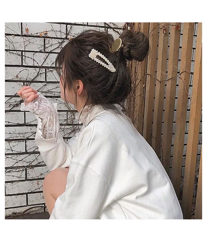 Hair Barrettes Hair Pins Decorative Aguder Artificial Pearl