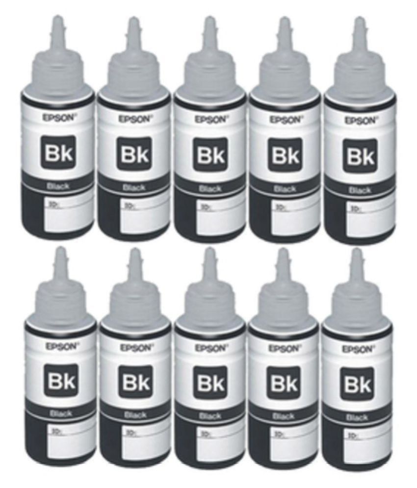 Epson T664 Black Ink Pack of 10 Epson T664 Black Pack of 10 Ink bottle for