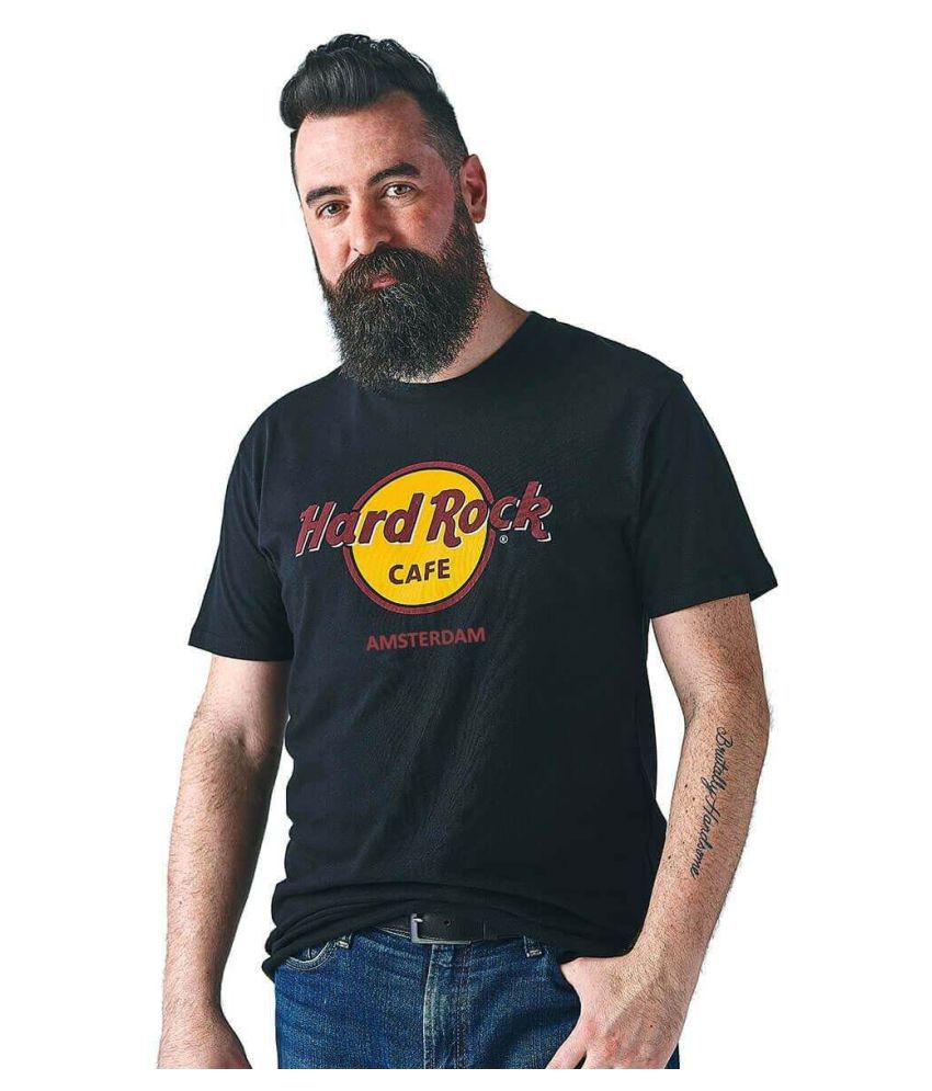 Hard Rock Cafe 100 Percent Cotton Multi Self Design T-Shirt - Buy Hard Rock  Cafe 100 Percent Cotton Multi Self Design T-Shirt Online At Low Price -  Snapdeal.Com