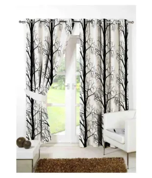 B7 Creations Single Window Semi Transparent Eyelet Polyester