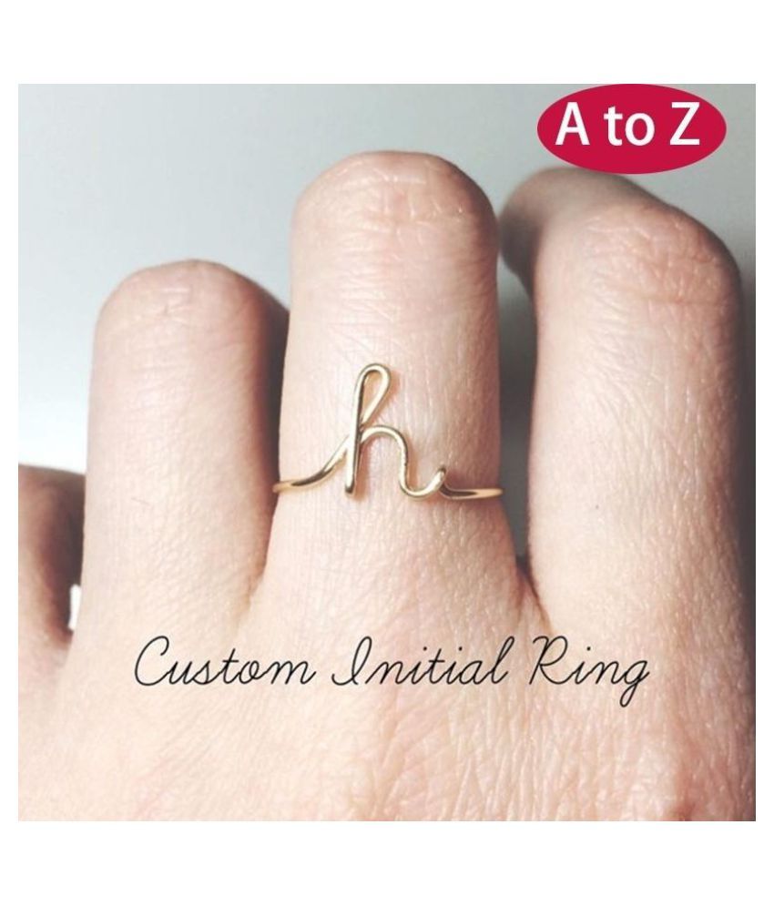 26 Initial Letter Midi Gold Rings For Women Men Jewelry New Design Rose Gold Geometric Knuckle Rings Creative Christmas Birthday Gift Buy 26 Initial Letter Midi Gold Rings For Women Men