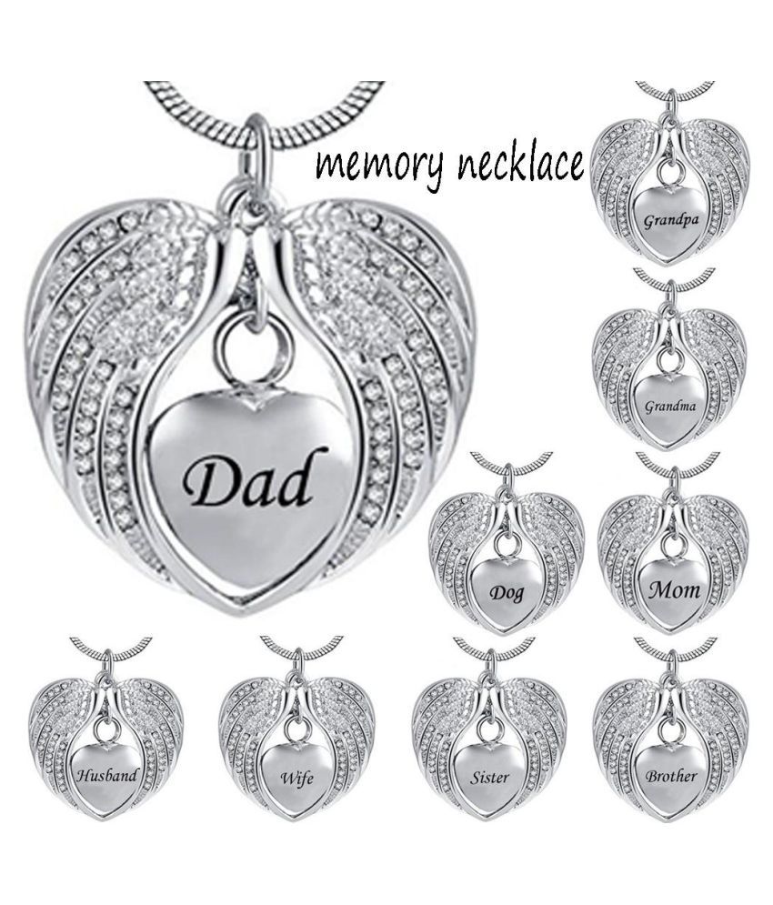 heart shaped cremation necklaces