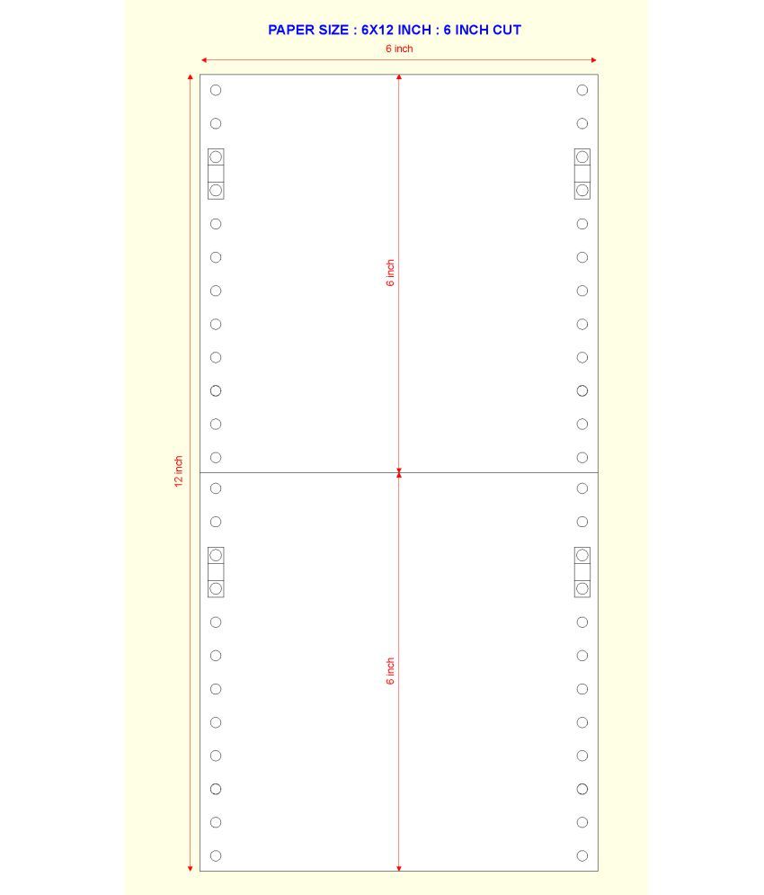 dot matrix printer page size