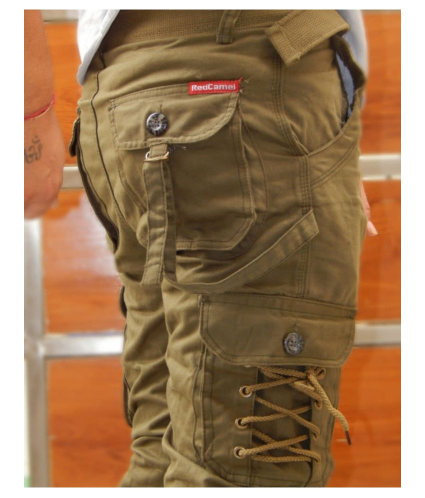 mens green cargos