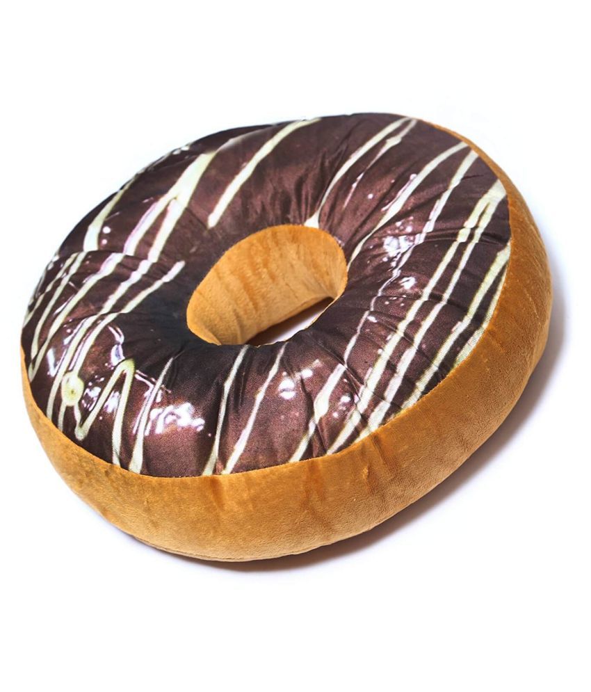 Donut Ring Plush Pillows Doughnut Shaped Funny Soft Novelty Cushion