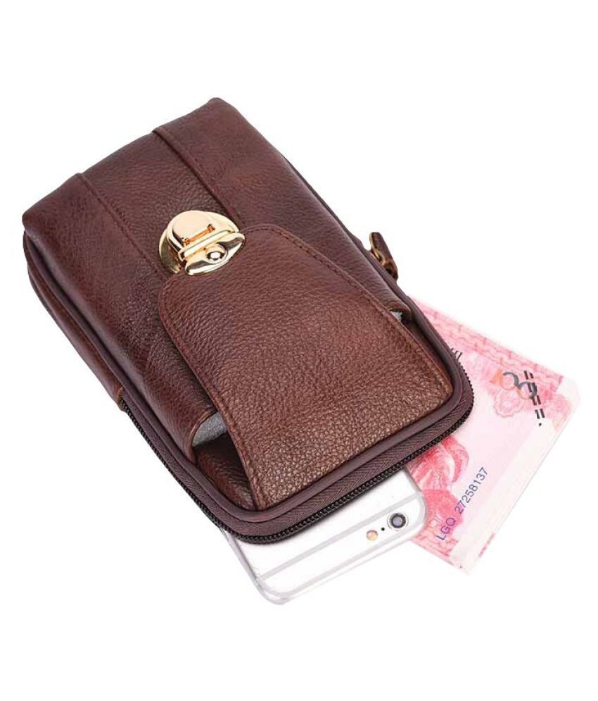 Coin purse personality multipurpose portable leather pockets outdoor