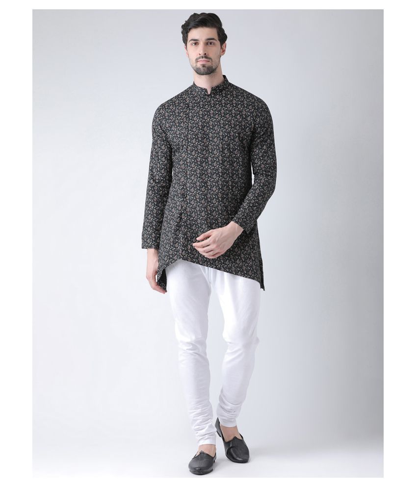     			Deyann Black Silk Blend Kurta Single