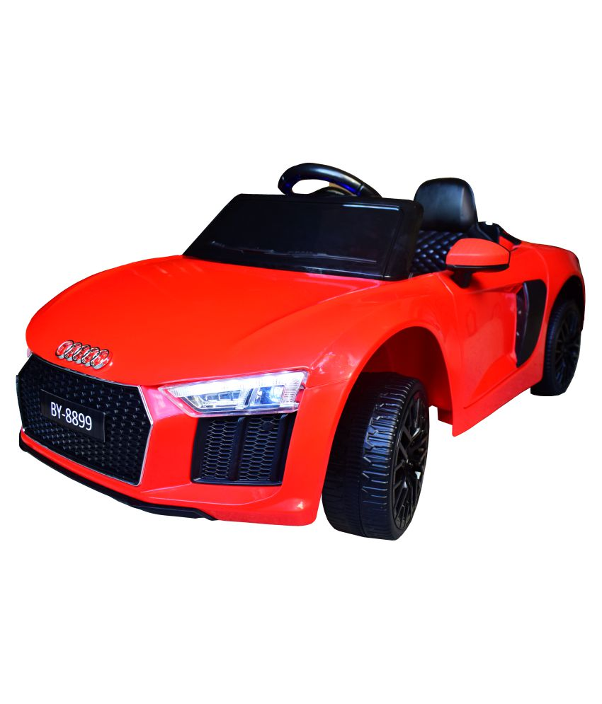 ISAKAA Battery Operated RED Audi Remote Controlled Ride on CarOpenable Doors (Age 1 year to 10