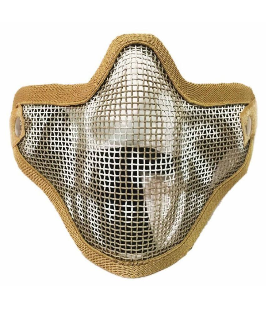 Tactical Ghost Mesh Airsoft Mask Paintball Half Face Protection Strike