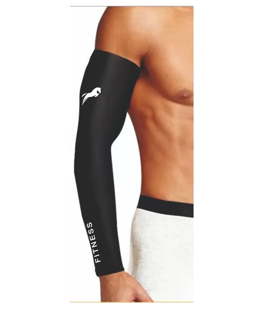 GrandPitstop COOLFIT Arm Sleeves for Athletic Arm Sleeves Perfect for  Cricket, Bike Riding, Cycling Lymphedema, Basketball, Baseball, Running &  Outdoor Activities (Sold as a Pair) (Black)
