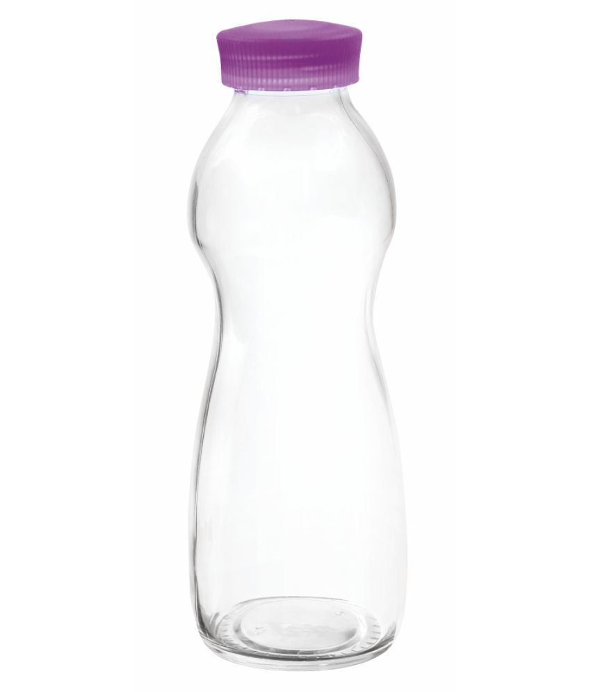     			Treo By Milton Borosilicate Eazy Grip Purple 550 mL Glass Water Bottle set of 1