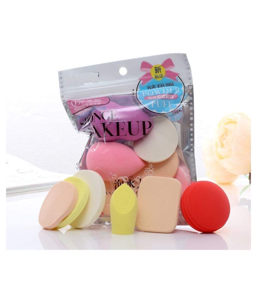 NEWVEZ Foundation Face 6 g 6 PCs Makeup Powder Puff/Sponge: Buy NEWVEZ