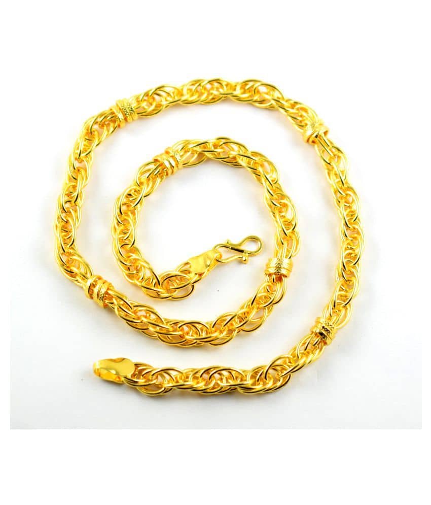 Mens Trendy Artificial Gold Plated Chain. Jewelry For men