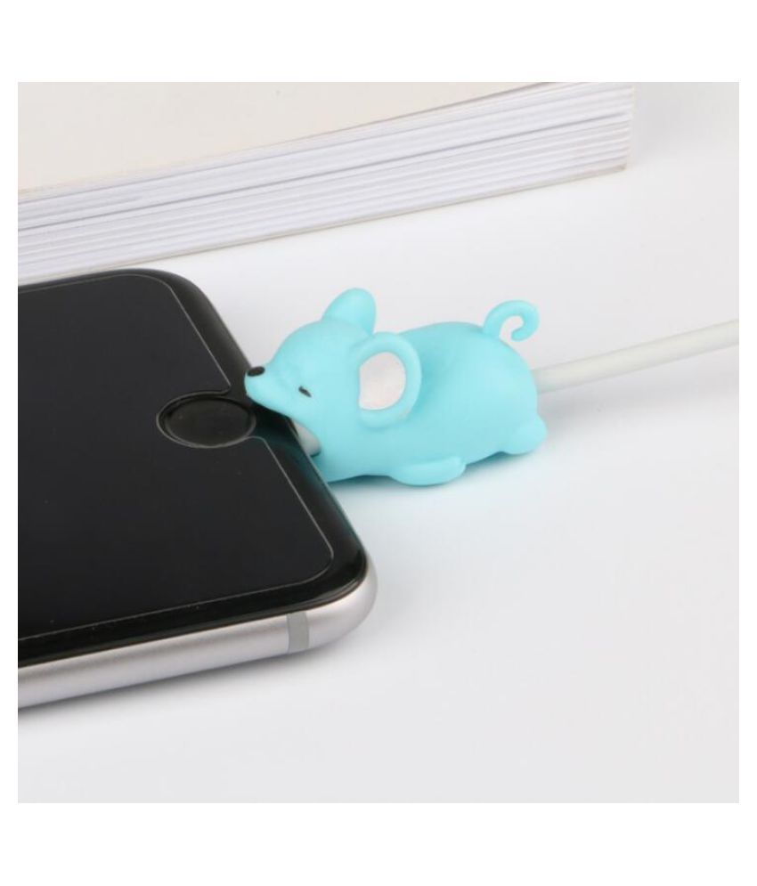 Creative Cute Animal Bite USB Charger Data Protector Cover for Iphone Ipad  Lovely Mini Wire Protection Cable Cord Phone Cord Accessories - Mobile  Enhancements Online at Low Prices | Snapdeal India