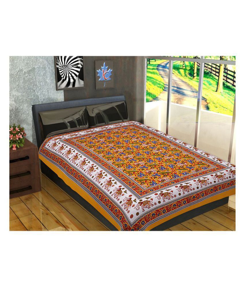 Bombay Cotton Cotton Single Bedsheet ( 229 cm x 152 cm ) Buy Bombay Cotton Cotton Single