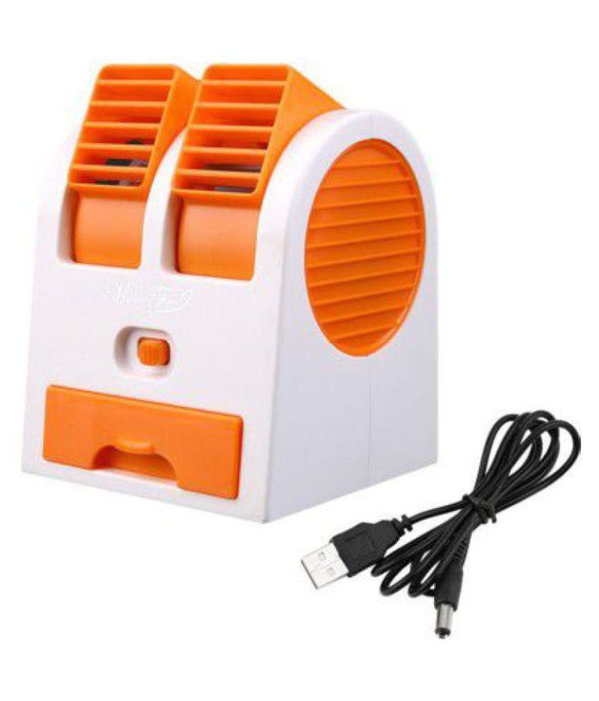 EMPOWER USB Mini Cooler Orange Pack of Pack of 1 Rechargable Desktop
