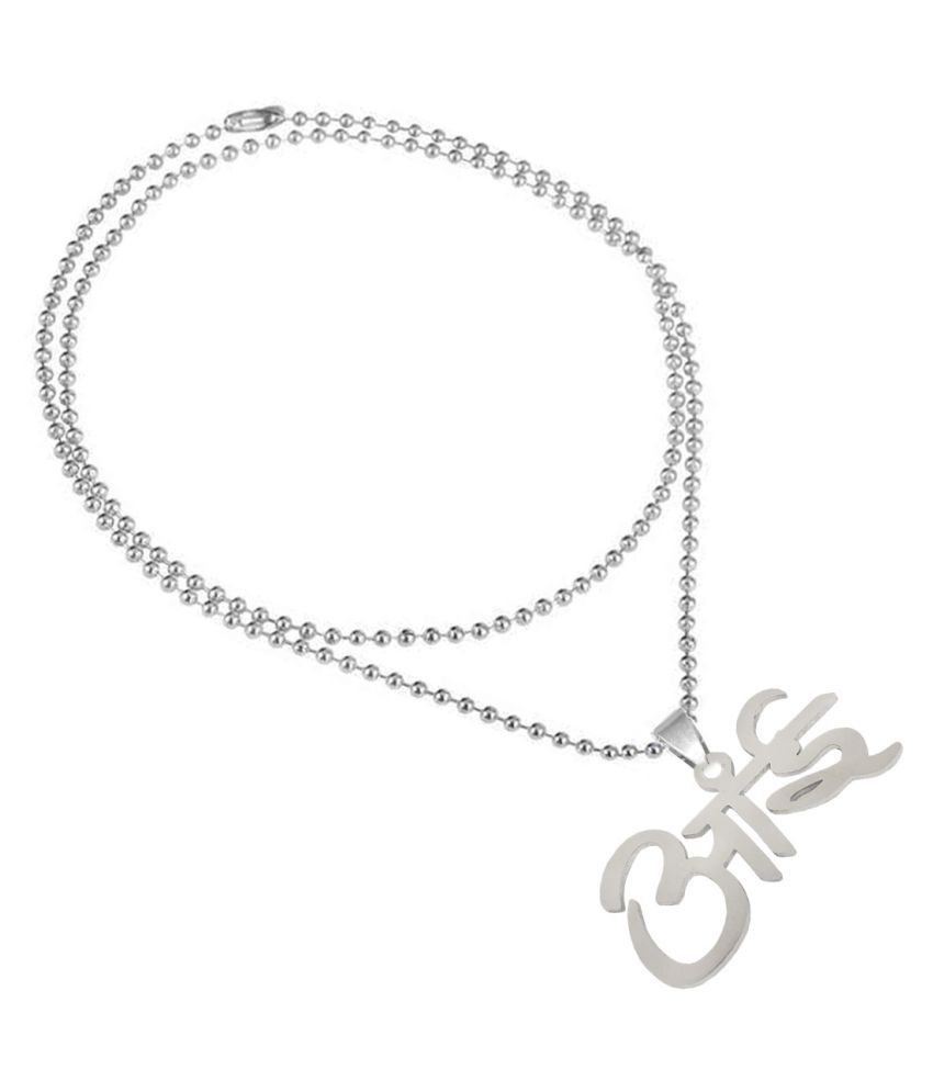 Men Style Aai Locket With Chain For 